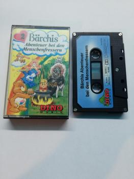 Bärchis Folge 2 Abenteuer bei den Menschenfressern 5-fach Silber geschraubt Blau mit Blauen Aufkleber H 10.002 Dino Innencover beschrieben und bemalt